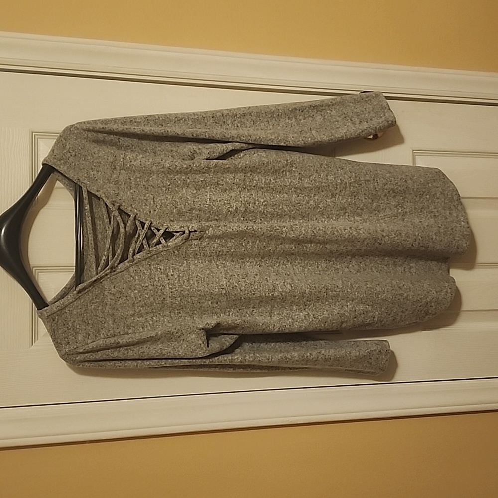 Torrid Grey Tunic Women's Plus Size 1XL Sweater
